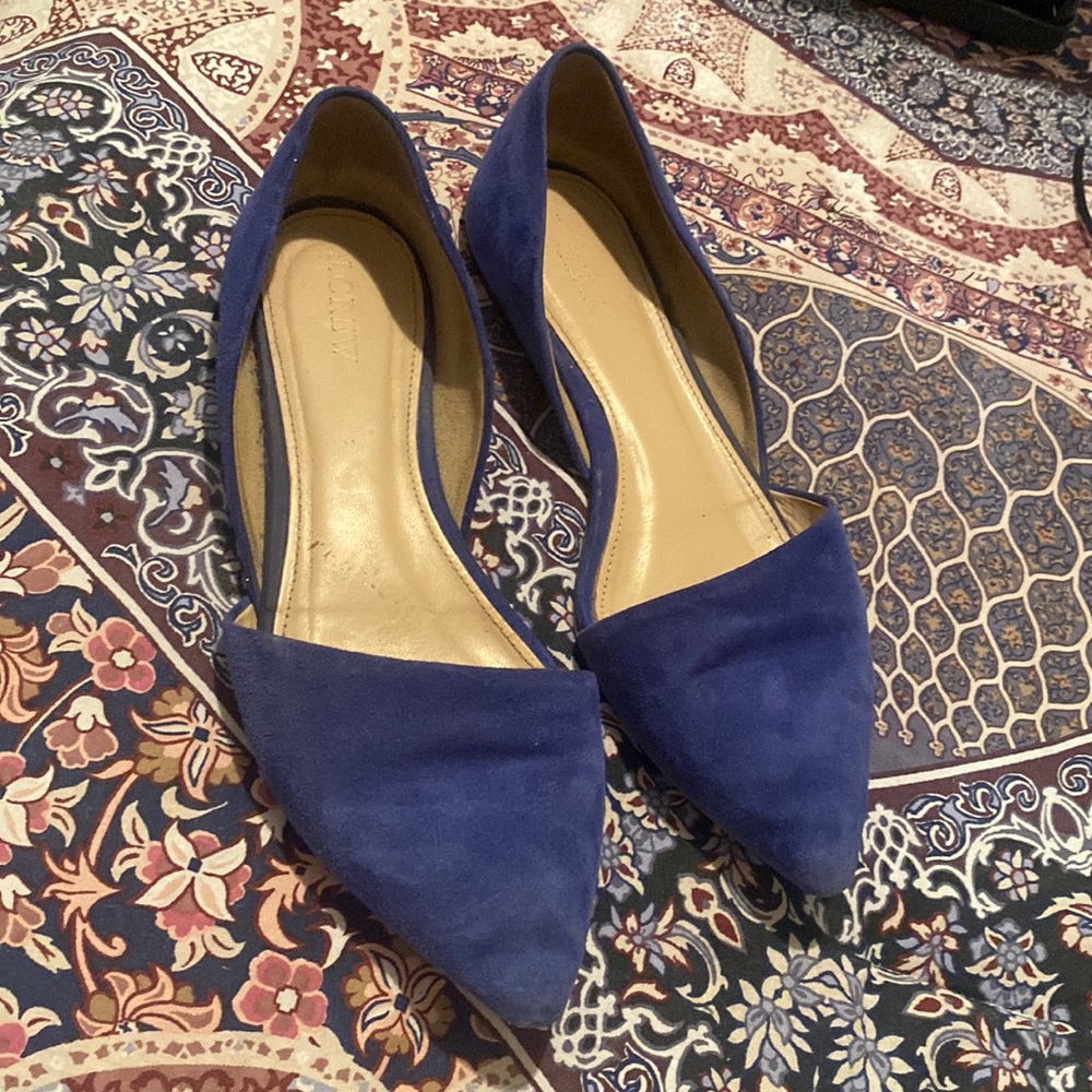 J Crew Womens suede loafers